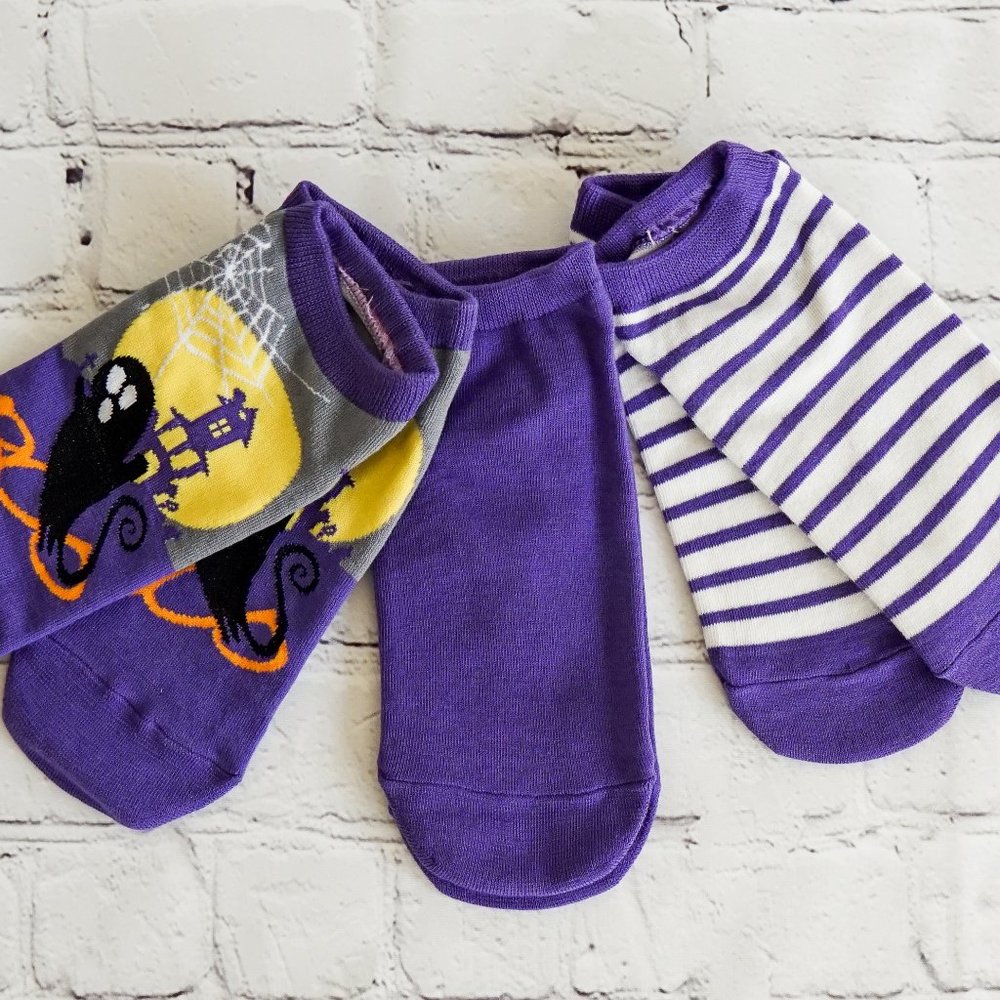 3pair bundle Halloween Theme Cotton Ankle Socks (NEW)